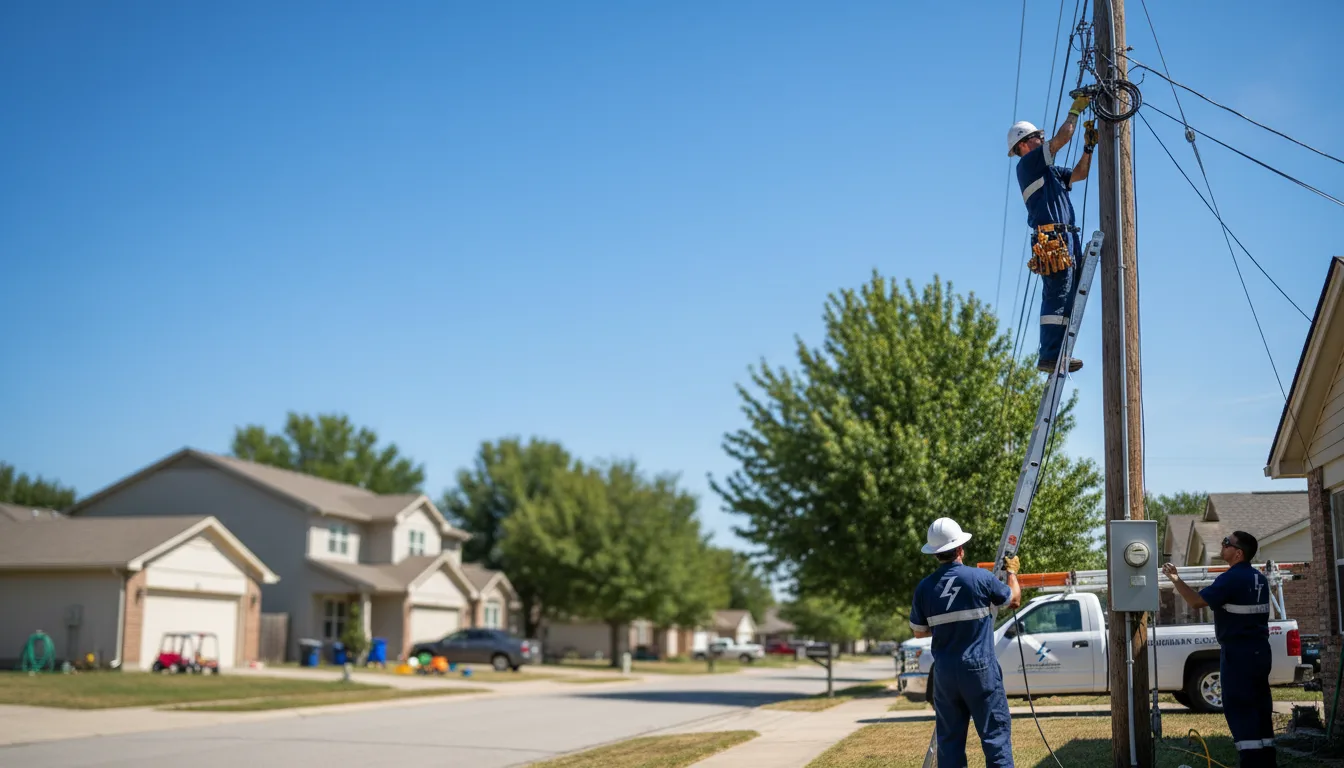 Residential electrician providing installation services in Curtiss, WI